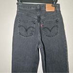 Levi's Levi’s Premium High Loose Taper black denim jeans women’s size 24 Photo 6