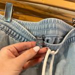 Aerie  Drawstring Frayed Denim Shorts Photo 1