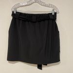 Athleta  Black Belted Skort Size Medium Activewear Skirt with Shorts Photo 1