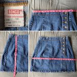 Bongo Vintage  by Gene Montesano Denim Skirt 80s 90s Boho Festival Photo 6