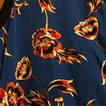 Ivanka Trump  Blue Floral Tank Top Small Photo 2