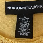 Norton Mcnaughton  Off-Shoulder Butter Yellow‎ Sweater L Soft Photo 3
