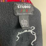 Designers Originals Black sweaterCardigan with Festive Christmas holiday size L Size L Photo 6