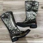Eric Michael  Gold Crackle Riding Boots Women’s (35) 4.5/5 Photo 0