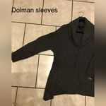 AGB dolman sleeve cowl neck sweater. NWT Medium Gray Photo 3