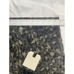 Levi's Premium 724 High Rise Straight Crop Leopard Print Olive Green Suede Pants Photo 5