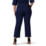 Trina Turk Banshee Navy Blue High Rise Crepe Ankle Office Dress Pants Size 16 Photo 2