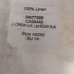 J.Crew  XXS Navy Flowers Aqua Stripe Tank Top Photo 6