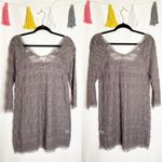 Joie  Brea Lace Dress in Storm Gray Size Medium Photo 12