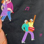 Vintage Michael Simon Colorful Embroidered Salsa Dancing Button Cardigan Size M Photo 2