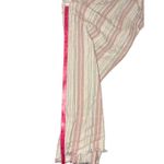 Cloth & Stone Anthropologie  Striped Pull On Cropped Tie Linen Blend Pants Raw He Photo 7