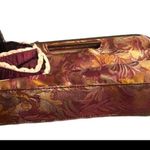 VTG Clutch Tapestry Handbag Burgundy Floral Elegant Date Night Wedding Photo 5