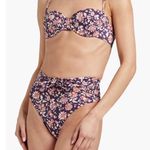 Veronica Beard NWT  Azoia knotted floral-print high-rise bikini briefs Photo 1