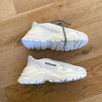 Hide & Jack Unisex Plain Logo Streetstyle Sneakers in White Size 10 Photo 3