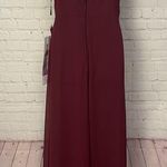 Mori Lee Maroon Maxi Gown with Spaghetti Straps Size 8 NEW prom wedding event Photo 6