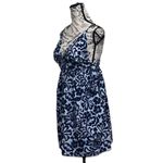 Aerie Linen Blend Hawaiian Floral Side Tie Mini Dress Women’s M Cottagecore Photo 2