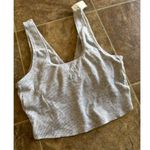 Aerie Lace Waffle Longline Bralette Medium Heather Gray Size Medium Photo 5