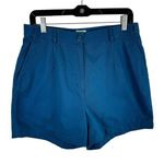 L.L.Bean Vintage 100% Cotton Original Fit Teal High Rise Jean Shorts Size 12 Photo 0