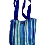 La Rue Mesh Tote Shopping Bag Blue Photo 0