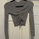 Active USA Grey Long Sleeve Top Photo 0
