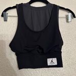 Jordan WOMENS MESH CROPPED TOP BLACK & GRAY SIZE XS Photo 3