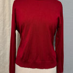 Adrianna Papell Women Long Sleeve High Neck Dejeweled Stretchy Top M Christmas Photo 0