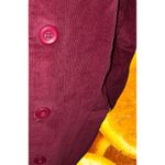 L.L.Bean L.L. Bean Maroon Corduroy 3 Button Blazer Size 16 Petite Photo 4
