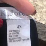 K Jordan Turtleneck Top Long Sleeve Size 4X Black Photo 3