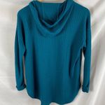 Chaser  Waffle Knit Thermal Hoodie Blue Size XS Photo 4