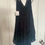 Free People NWT Revolve Elegant Black Halter Slip Dress Photo 4