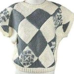 Vintage Jack Winter Argyle Diamond Patchwork Chunky Hand Knit Sweater Size Large Photo 0