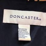 Doncaster Black & Tan Animal Print 4 Gold Metal Buckle Buttons Wide Sleeves SZ8 Photo 9