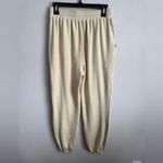 We Wore What Cream Biege Terry Boyfriend Sleek Jogger Sweatpants Womens M Photo 5