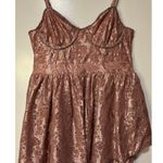 For Love & Lemons Shai Maxi Dress Dusty Pink Size Medium NWT Feminine Romantic Photo 5