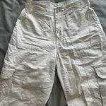 Abercrombie & Fitch A&F Women's Cream Relaxed Cargo Pants Photo 5