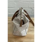 Michael Kors MK White/Brown  Riley Purse - Size M Photo 6
