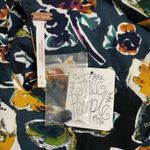 Free People NWT Glow Up Short Sleeve Mini Dress Navy Combo Floral Women’s Size 0 Photo 11