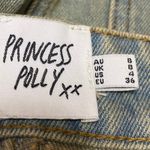 Princess Polly Infinite Love Blue Washed Denim Jean Cargo Mini Skirt Size 4 Photo 5