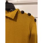 Anthropologie Yellow Margarita Sweater Mock Neck With Buttons Women’s Size XS Photo 1