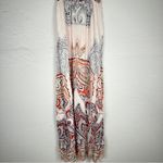 Honolulu Wahine Paisley Floral Maxi Dress Womens S Boho Hawaiian Beachy Casual White Photo 2