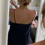 Blue Cheetah Print Mid Dress Size L Photo 1