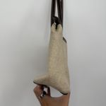 Etienne Aigner Linen Blend Shoulder Bag Purse Classic Coastal Preppy Photo 3