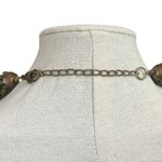 Women’s Necklace Seed Bead Multi Strand Layered Green Bronze Multi 9/10” Length Photo 3