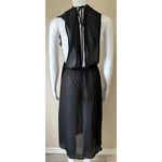 Sadie & Sage | Women’s Sheer Bathing Suit Beach Cover Dress | Small Black Photo 1