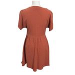 Madewell Seersucker Button-Front Midi Dress Women’s Size XXS Afterglow Red Photo 6