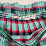 Vintage 70s Trimingham’s Bermuda Green Wool Plaid Wrap Kilt Skirt, Size XS Photo 2