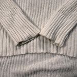 Aerie  White Knit Sweater XS High Low Soft Cozy Long Sleeve Pullover Top Photo 5