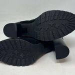 White House | Black Market mid heel combat boots black suede leather size US 9M Photo 5