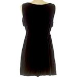 J.Crew Faux Wrap Ruffle Mini Dress M | Black Sleeveless Tank Elastic Waist Photo 12