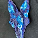 Boutique Blue ocean printed tie back monokini one piece Photo 2